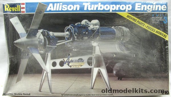 Revell 1/11 Allison 501-D13 Prop-Jet (Turbo-prop) Engine, 8880 plastic model kit